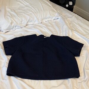 Abercrombie & Fitch Navy Crop Top